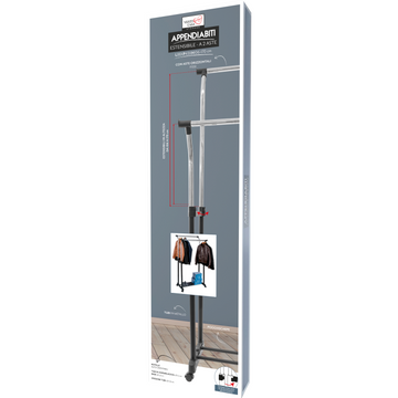 Appendiabiti con Ruote con Due Barre e ripiano Inferiore, Appendiabiti Resistente per Camera da Letto con Doppio ripiano, gruccia per Appendere Cappotti, gonne, Nero (Dimensioni: 130 cm Appendiabiti con Ruote con Due Barre e ripiano Inferiore, Appendiabiti Resistente per Camera da Letto con Doppio ripiano, gruccia per Appendere Cappotti, gonne, Nero (Dimensioni: 130 cm