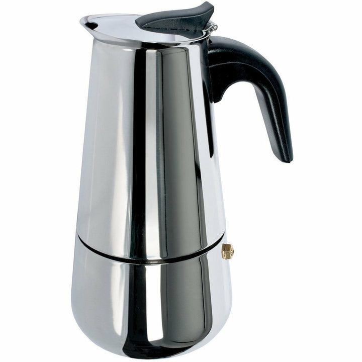 GUSTO CASA - Caffettiera 4 tazze Kitchen Steel - Compatibile con fondo ad induzione