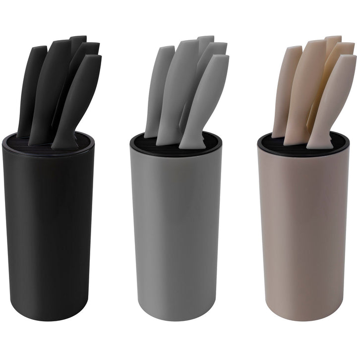 GUSTO CASA - Coltelli in acciaio con stand - set 5 pezzi