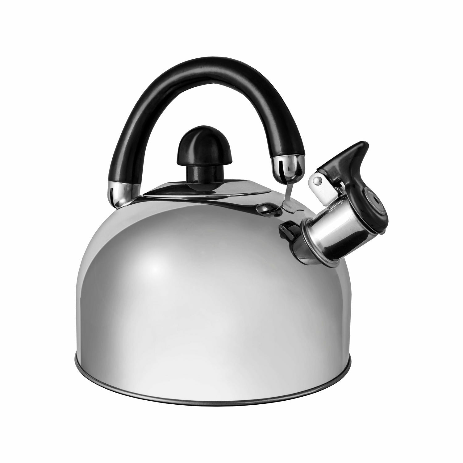 GUSTO CASA - Bollitore con coperchio in acciaio e fondo a induzione 2,5 litri