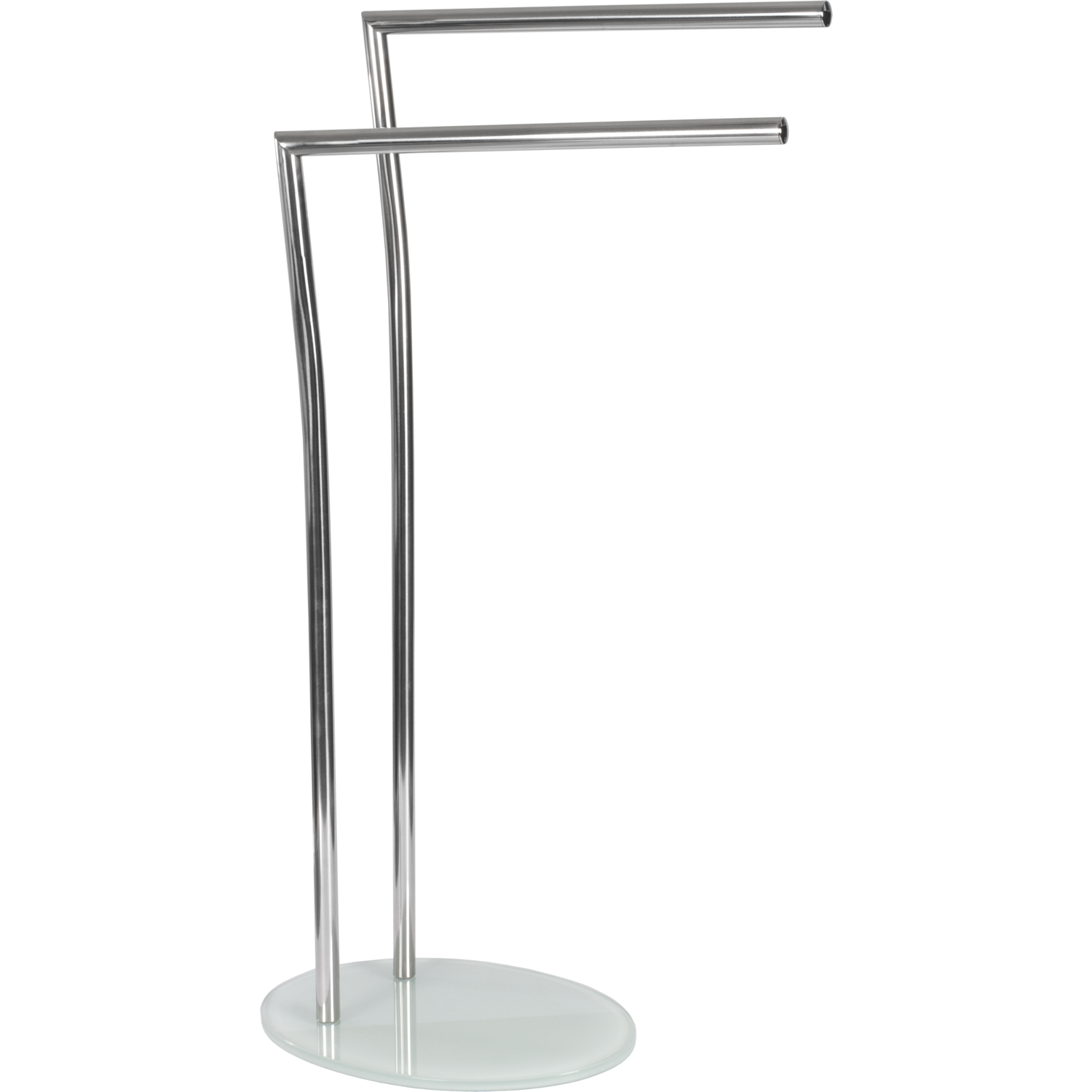 VESTIAMO CASA - Piantana Portasciugamani 2 posti in acciaio inox - h80x47x23 cm