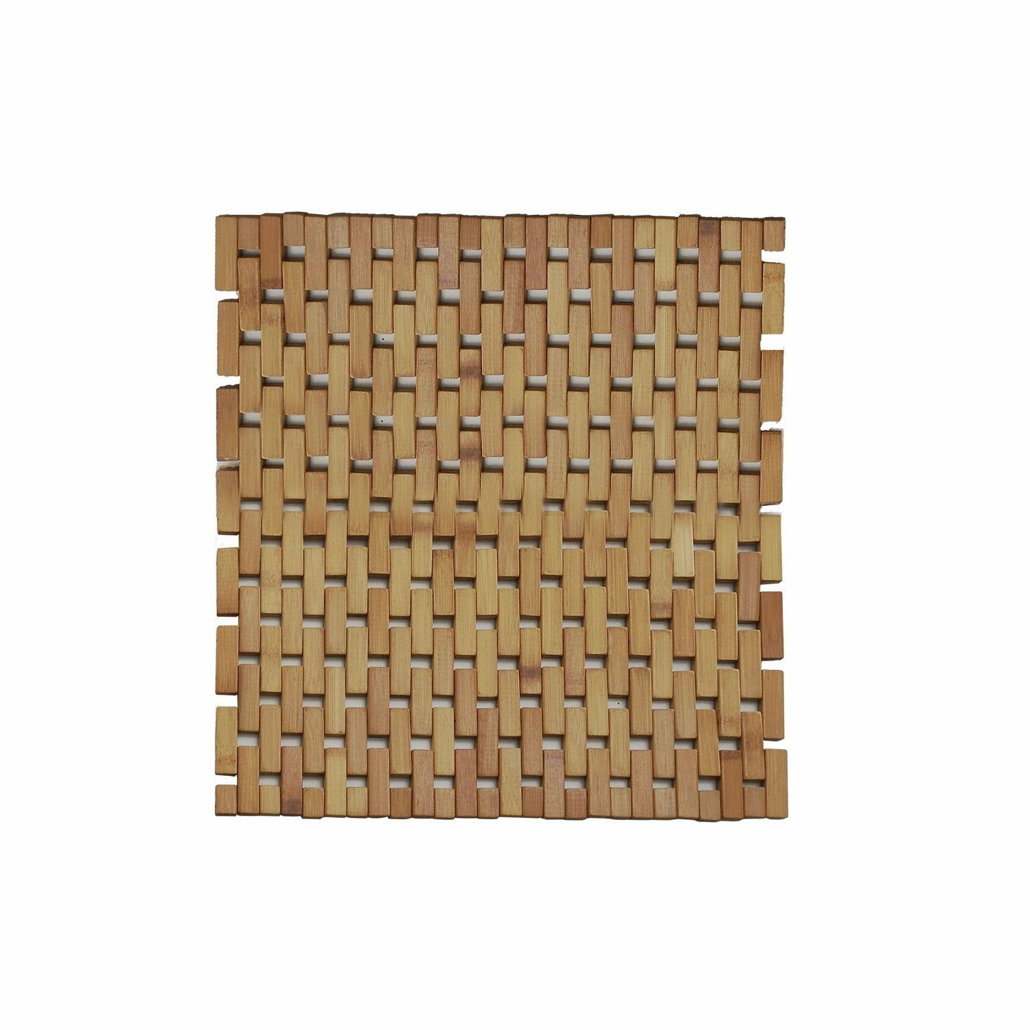 VESTIAMO CASA - Tappeto bagno per doccia in bamboo 54x54 cm