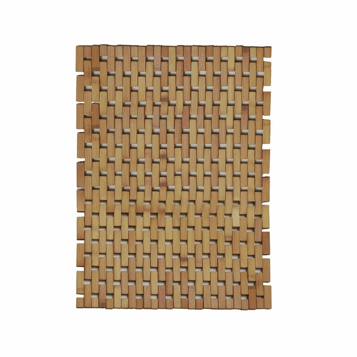 VESTIAMO CASA - Tappeto da bagno per doccia e vasca in bamboo - 80x50 cm