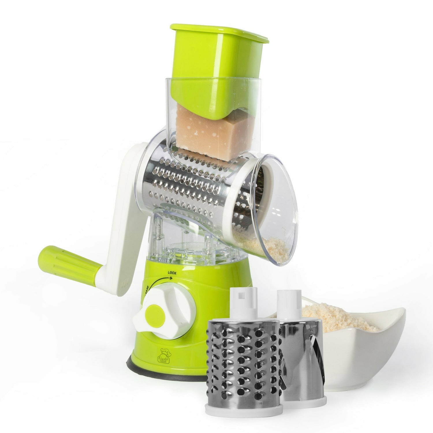 GUSTO CASA - Tagliaverdure grattugia multifunzione manuale - h25cm