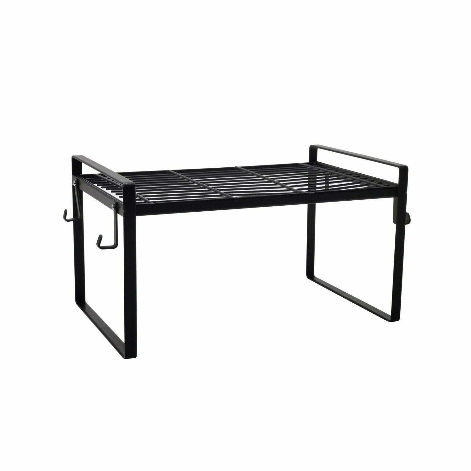 GUSTO CASA - Mensola Salvaspazio in metallo Nera - h18x33,5x21 cm