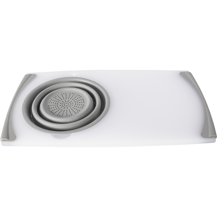 GUSTO CASA - Tagliere da lavello con scolatutto 3 in 1 - 48x29cm