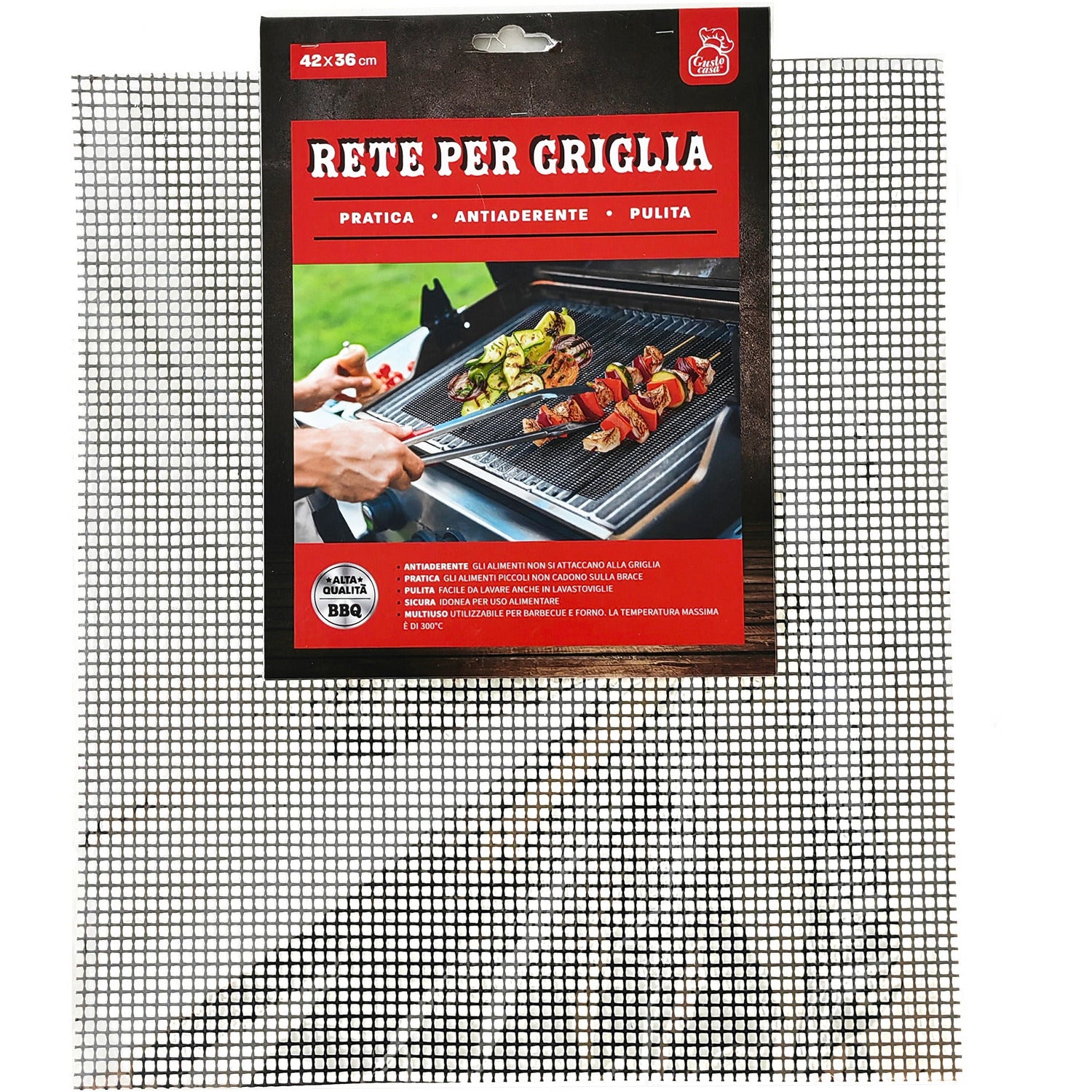 GUSTO CASA - Rete antiaderente per griglia 42x36 cm
