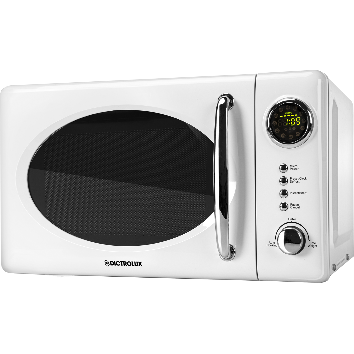 DICTROLUX - Forno Microonde 20 litri digitale Retrò 700 Watt