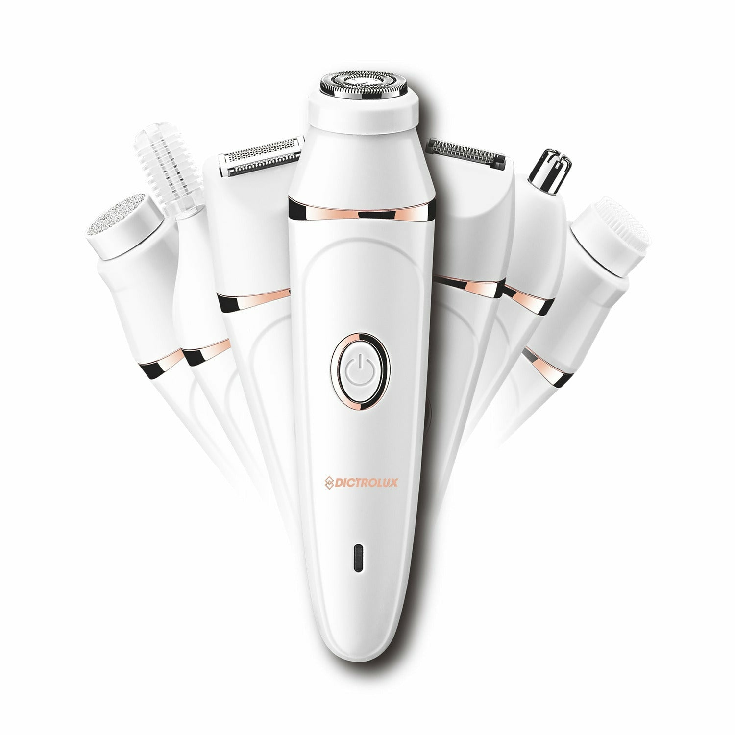 DICTROLUX - Set beauty ricaricabile 7 in 1 Linea Rose Gold