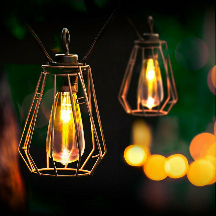 DICTROLUX - Catena luminosa 8 lanterne solari luce calda da esterno, c –  Shop On Line Happy Casa Store