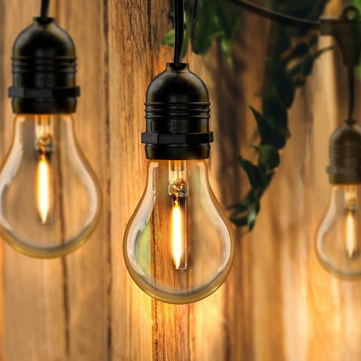 DICTROLUX - Catena Luminosa 10 lampadine Led a luce calda da esterno - catena 5,4 metri