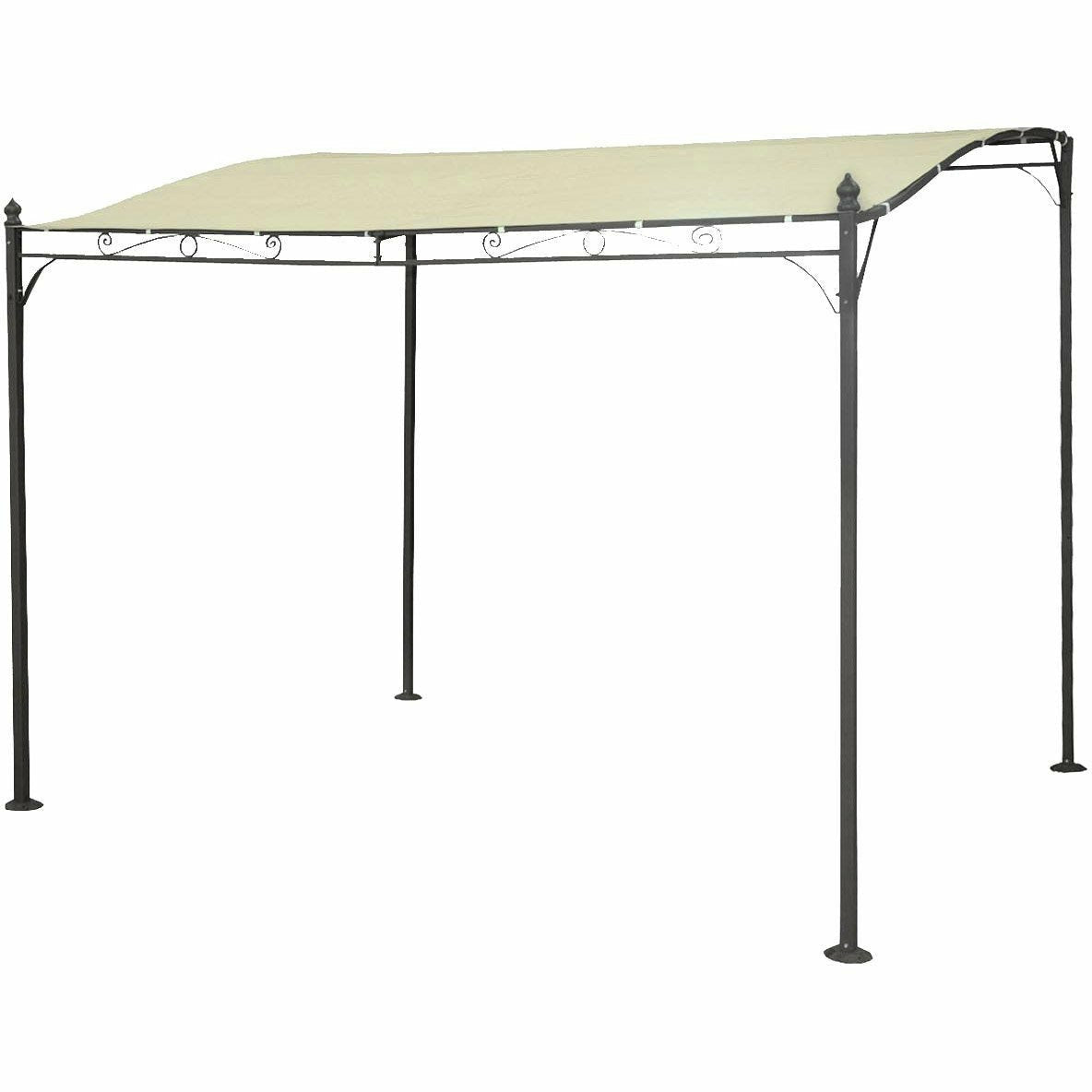 VESTIAMO CASA GIARDINO - Gazebo Veranda con telo colore Ecrù 2,5x3 metri