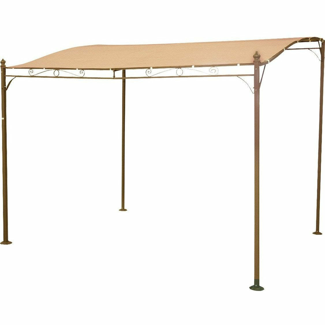 VESTIAMO CASA GIARDINO - Gazebo Veranda con telo Camel 2,5x3 metri