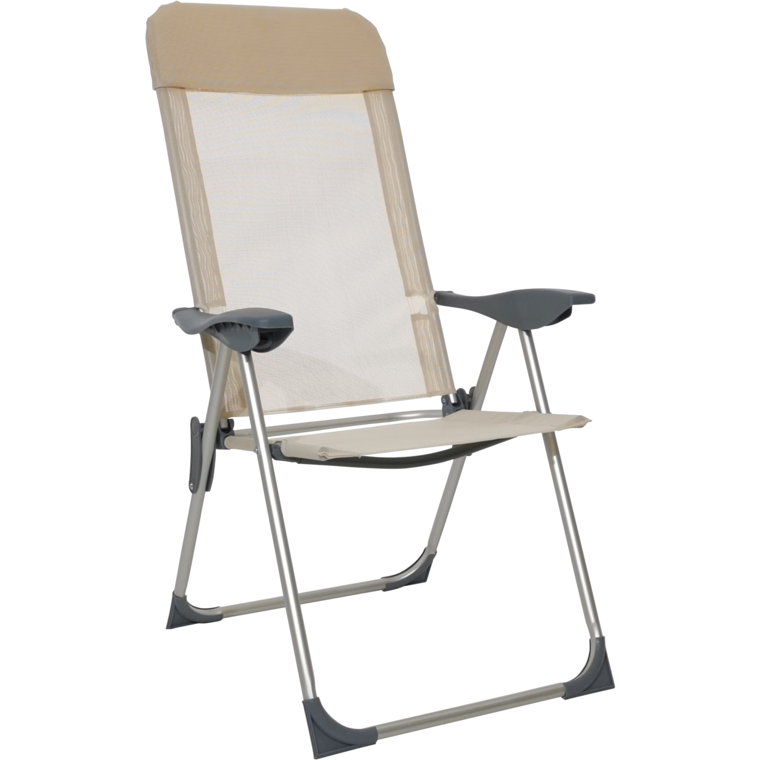 VESTIAMO CASA MARE - Sdraio Reclinabile 5 posizioni Beige - h108/42x60x60 cm