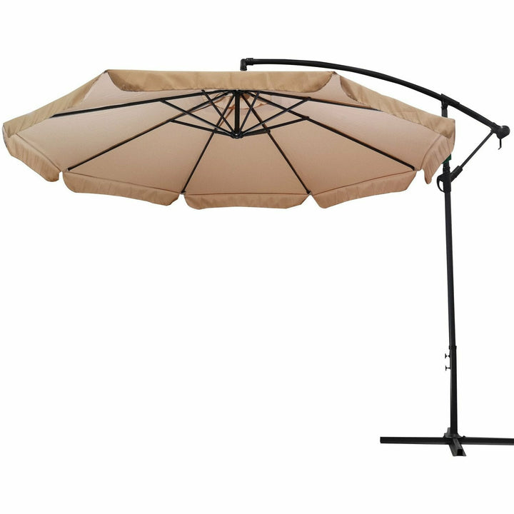 VESTIAMO CASA - Ombrellone tondo Camel a lampada  con carrucola - diametro 300cm