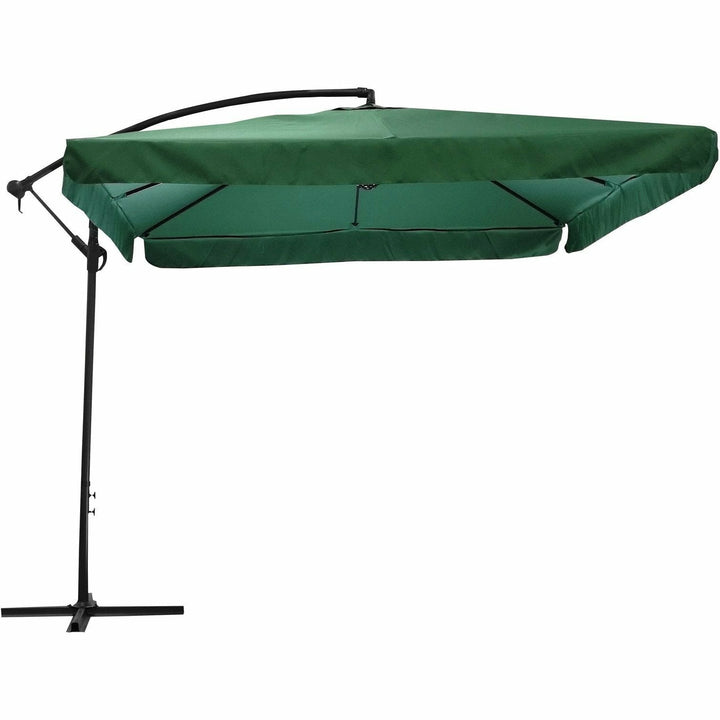 VESTIAMO CASA GIARDINO - Ombrellone Quadrato con carrucola Verde - h250x250x250 cm