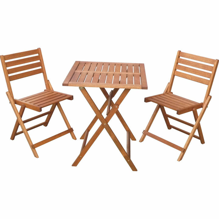 VESTIAMO CASA - Set tavolo quadrato 60x60cm con 2 sedie richiudibili