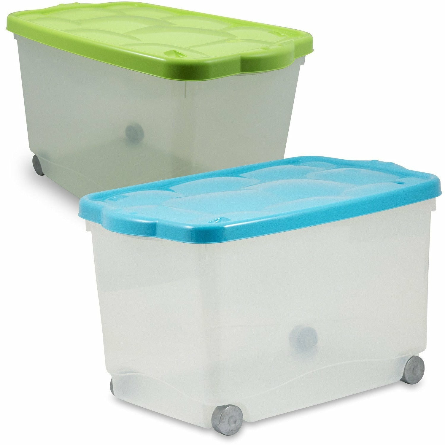 BELLI E FORTI - Contenitore Storage Box Multiuso Tartarugo 85 litri - h40x60x36 cm