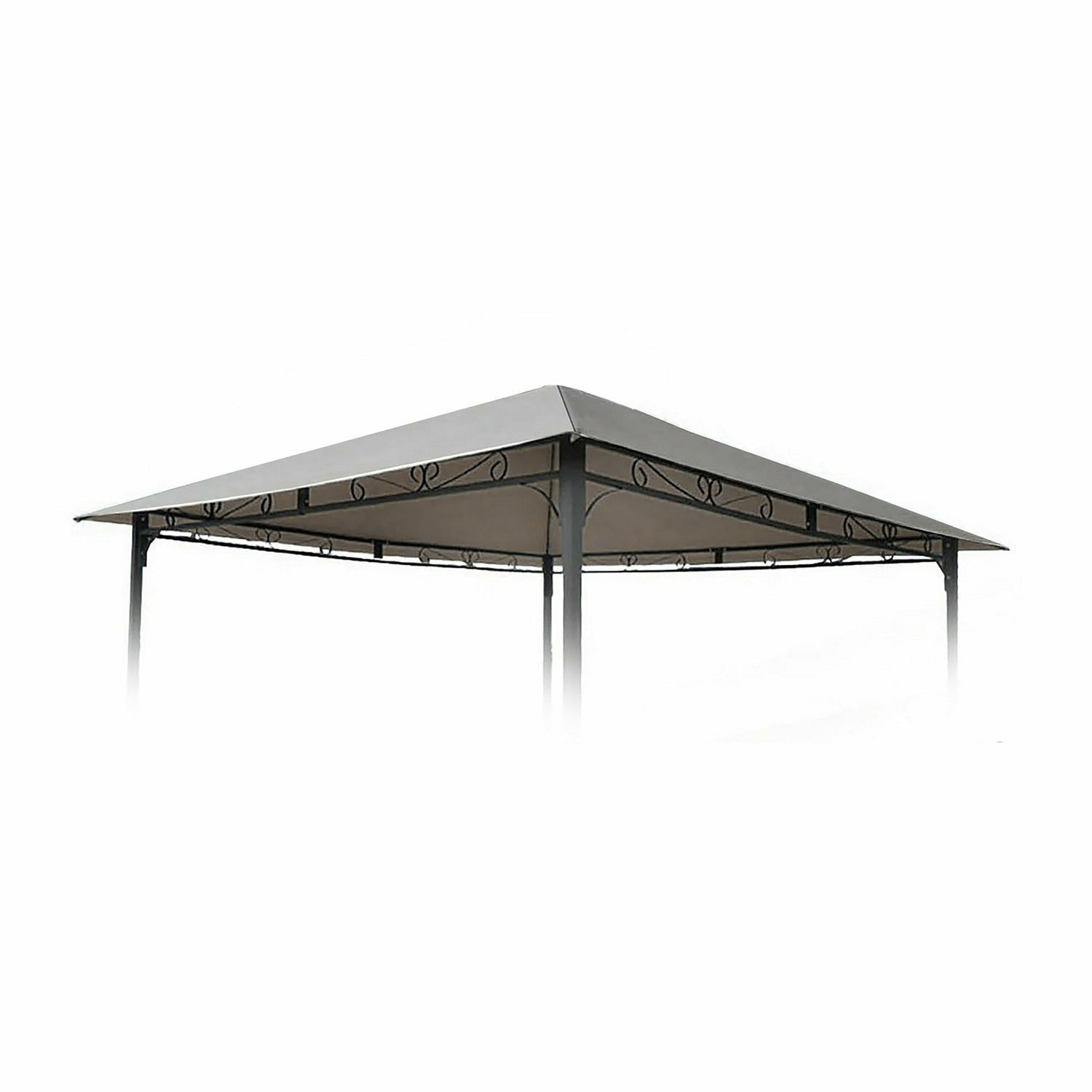 VESTIAMO CASA - Telo grigio di ricambio per gazebo mod. 800415 - 3x3 metri