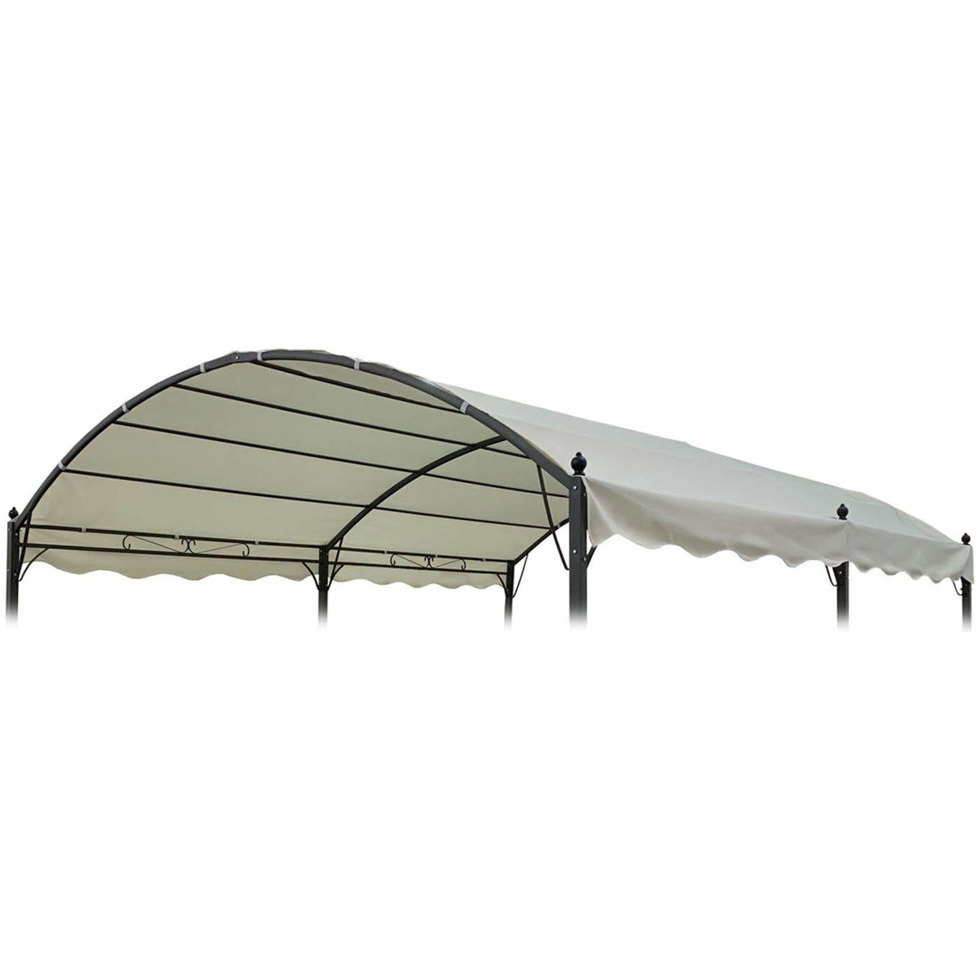 Telo Copertura Per Gazebo 3x2 Metri, Colore Ecrù, Poliestere 180 G/m², Con Rinforzi Anti-Vento E Protezione UV – Per Giardino, Terrazzo, Esterno