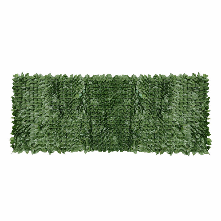 VESTIAMO CASA GIARDINO - Siepe Artificiale con foglie e rete ombreggiante h100x300 cm