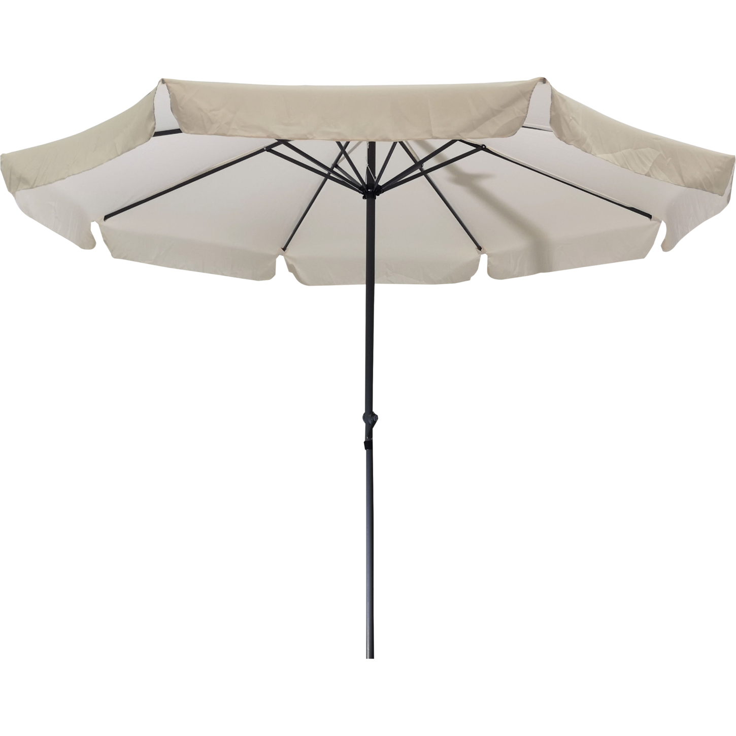 VESTIAMO CASA GIARDINO - Ombrellone da giardino Ecru con falda e carrucola diametro 3 metri