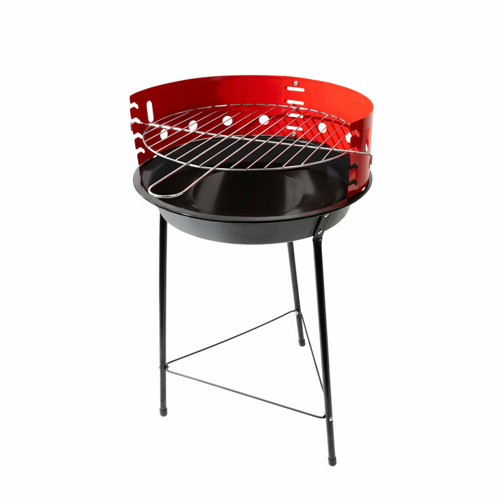 GUSTO CASA - Barbecue tondo con griglia in acciaio inox - diametro 33cm