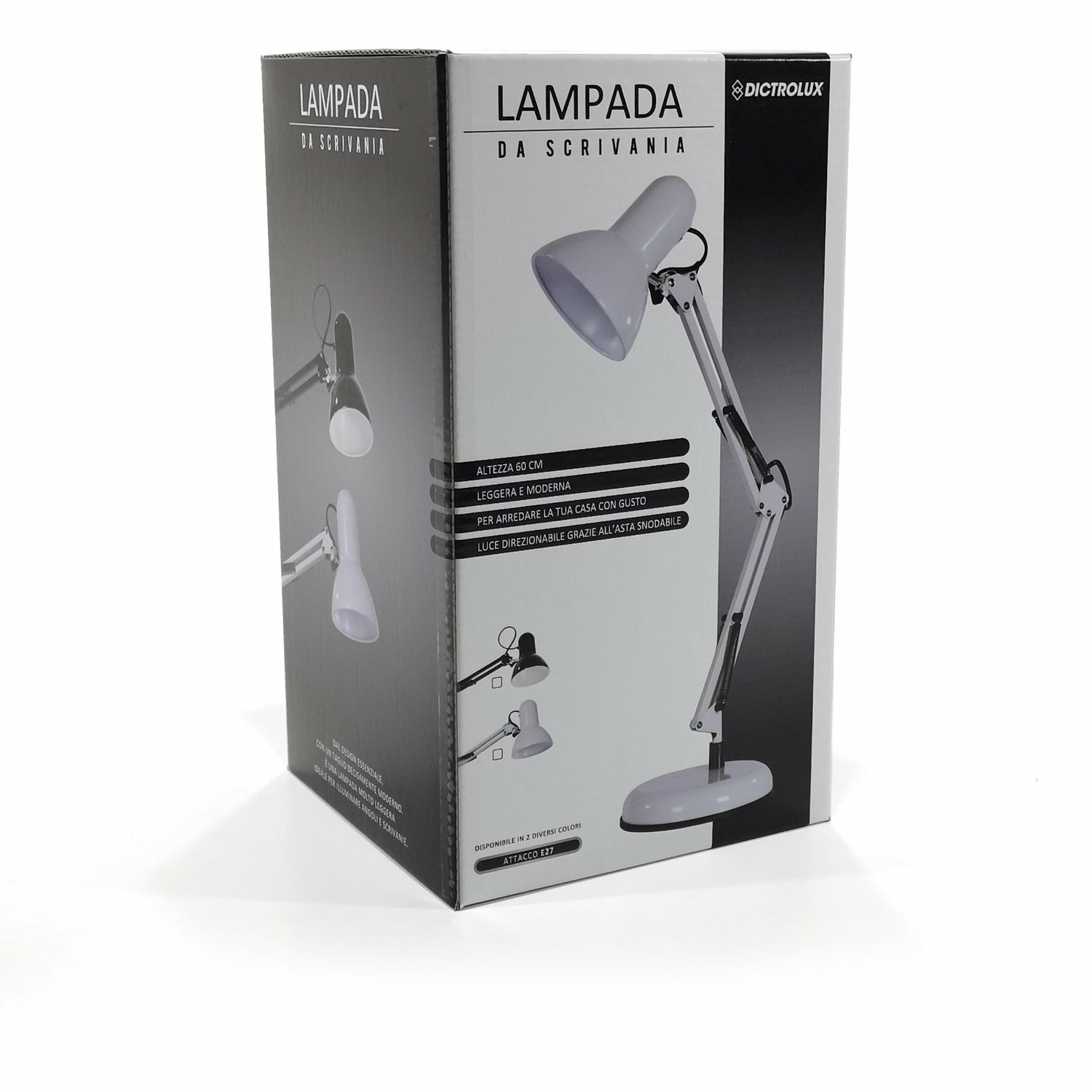 DICTROLUX - Lampada da scrivania snodabile - h60cm