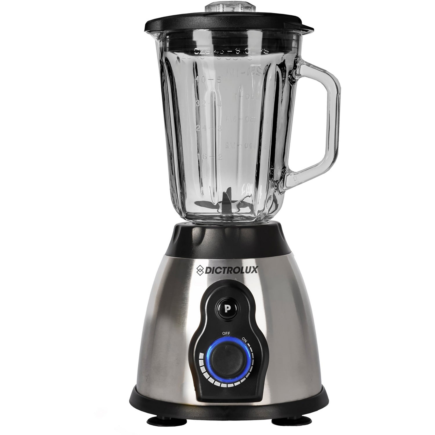 DICTROLUX - Frullatore Elettrico Steel Glass 500 Watt