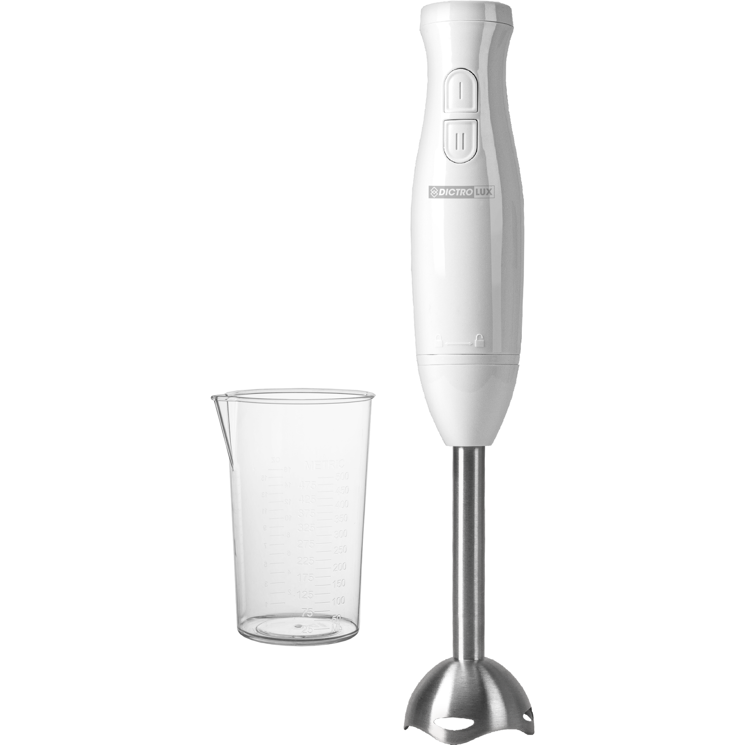 DICTROLUX - Frullatore ad Immersione con bicchiere 200 Watt