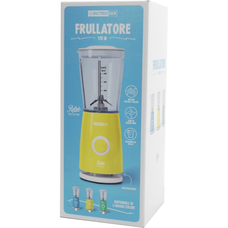 DICTROLUX - Frullatore Elettrico Retrò Collection 170 Watt