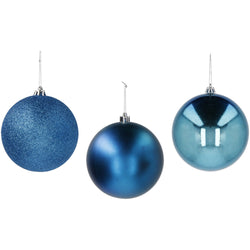 VESTIAMO CASA GRAN NATALE - Palla di Natale blu mix diametro 20 cm - Decorazione natalizia