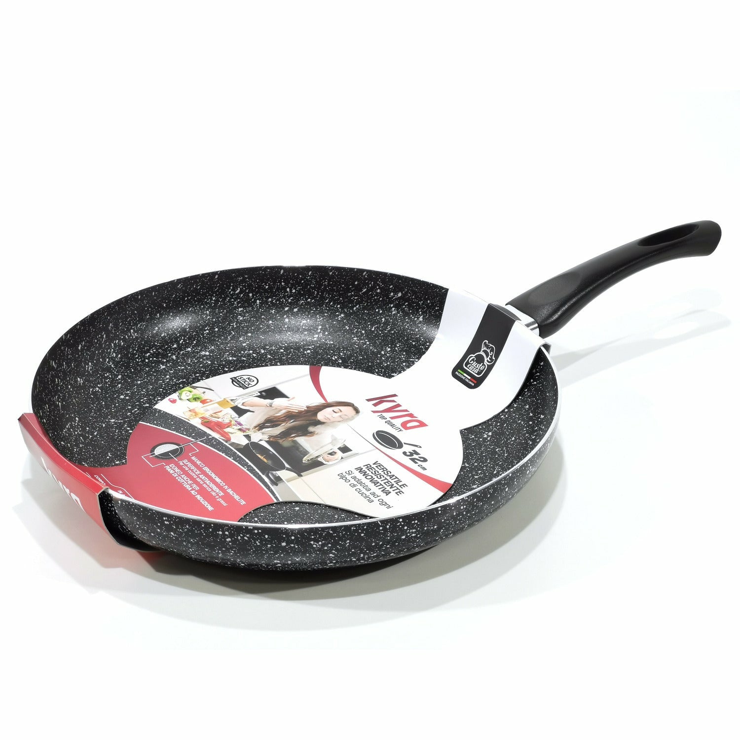 GUSTO CASA - Padella con fondo a induzione Kyra Top Quality  diametro 32 cm