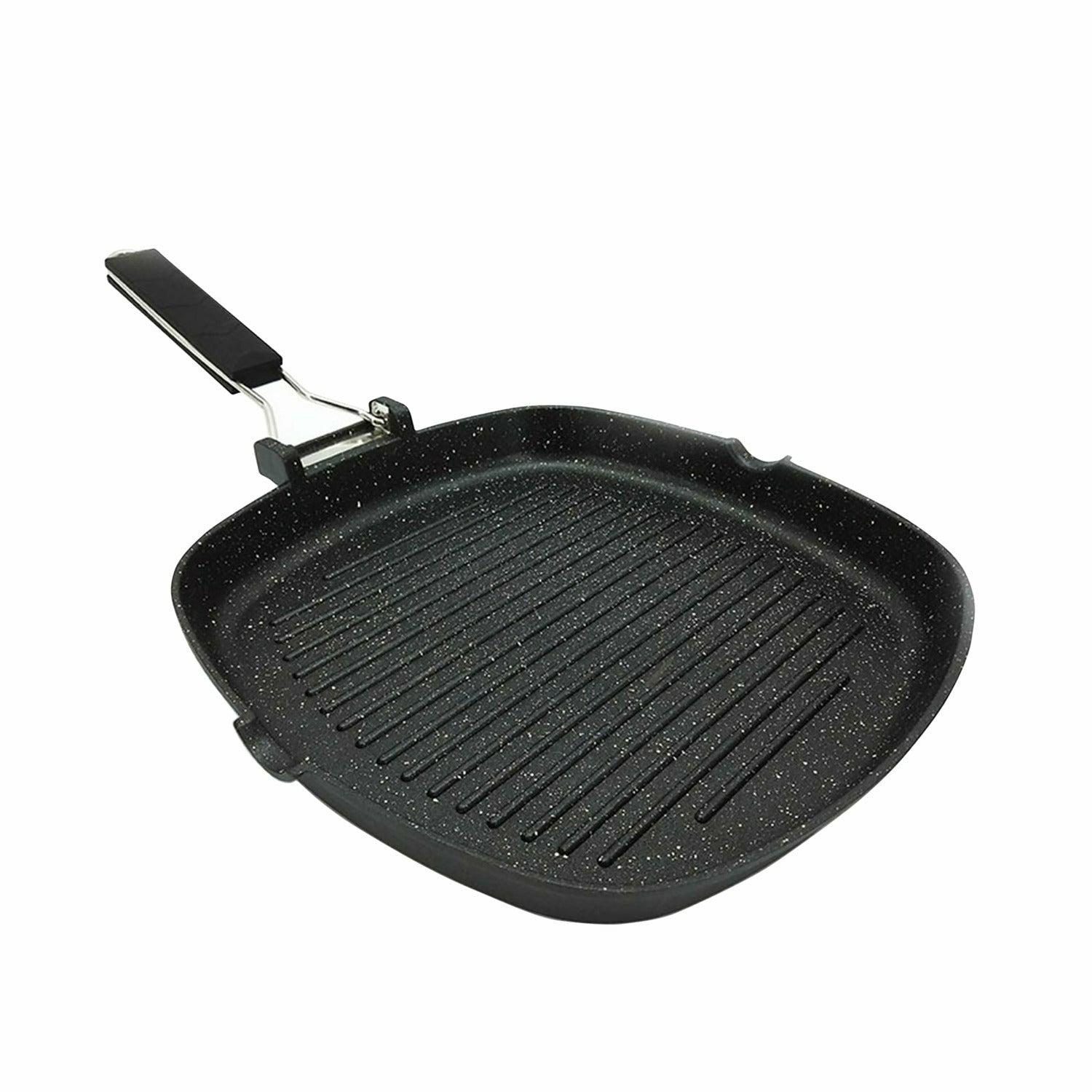 GUSTO CASA - Bistecchiera in alluminio con manico Chef Stone 28x28 cm