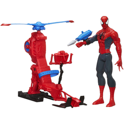 HASBRO - Spiderman Ultimate con elicottero Titan Hero - h30cm