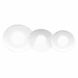 BORMIOLI - Servizio di piatti Prometeo in vetro opale - 18 pezzi