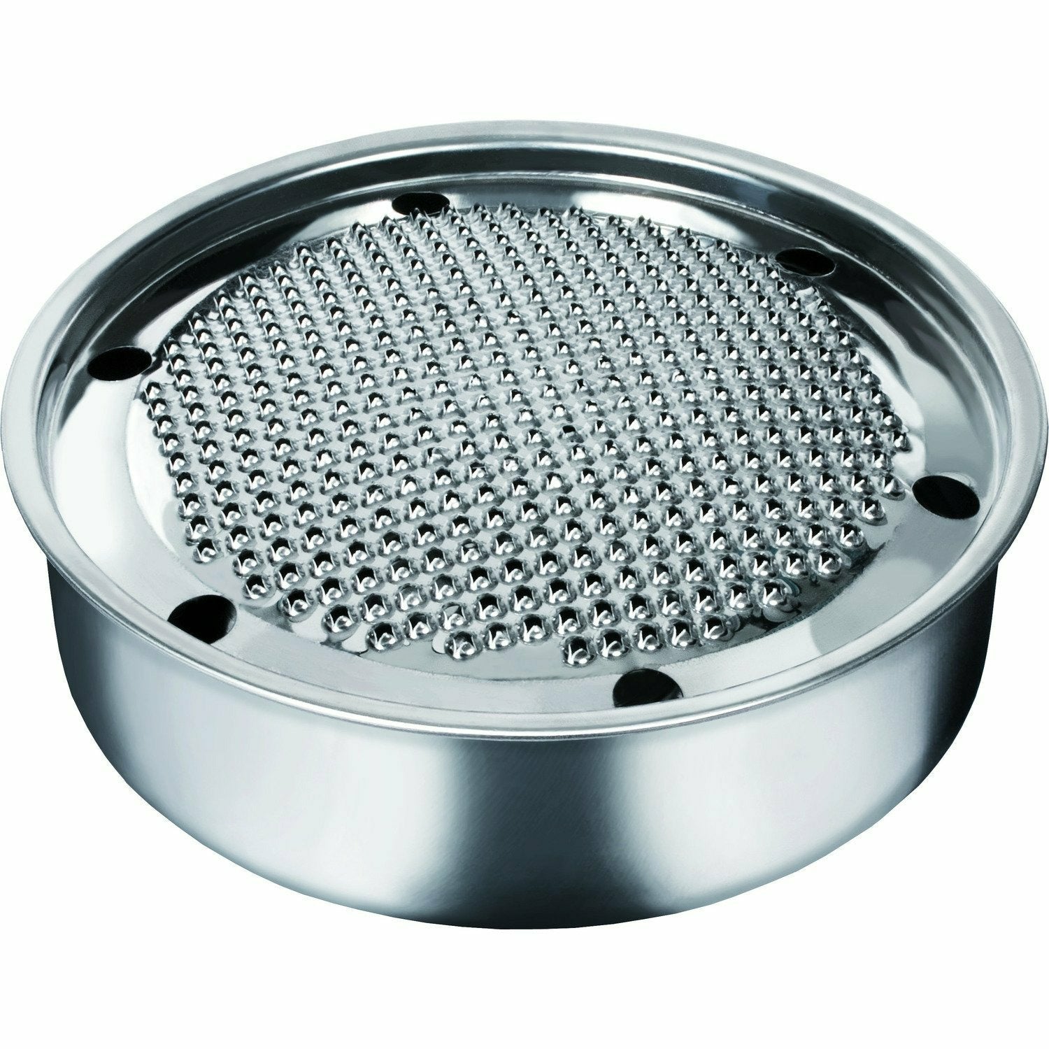 GUSTO CASA - Grattugia formaggio in acciaio inox - diametro 19 cm