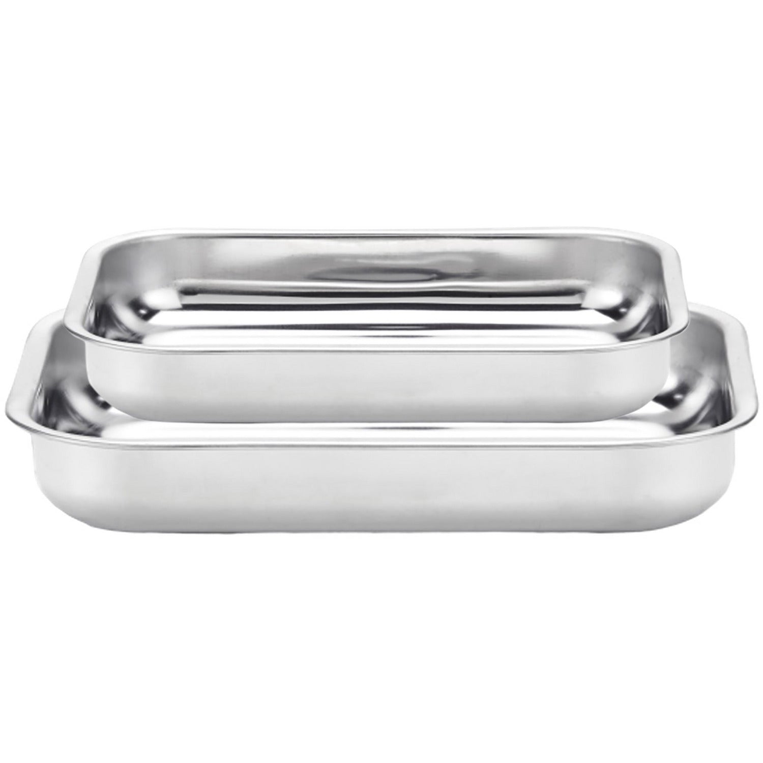 GUSTO CASA - Coppia Teglie Rettangolari Linea Iside - 25x19 cm /30x22 cm