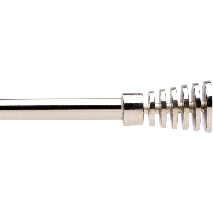 CARILLO HOME - Bastone tenda acciaio lucido terminale Cono Linea Oro - Estensibile da 110 a 200 cm