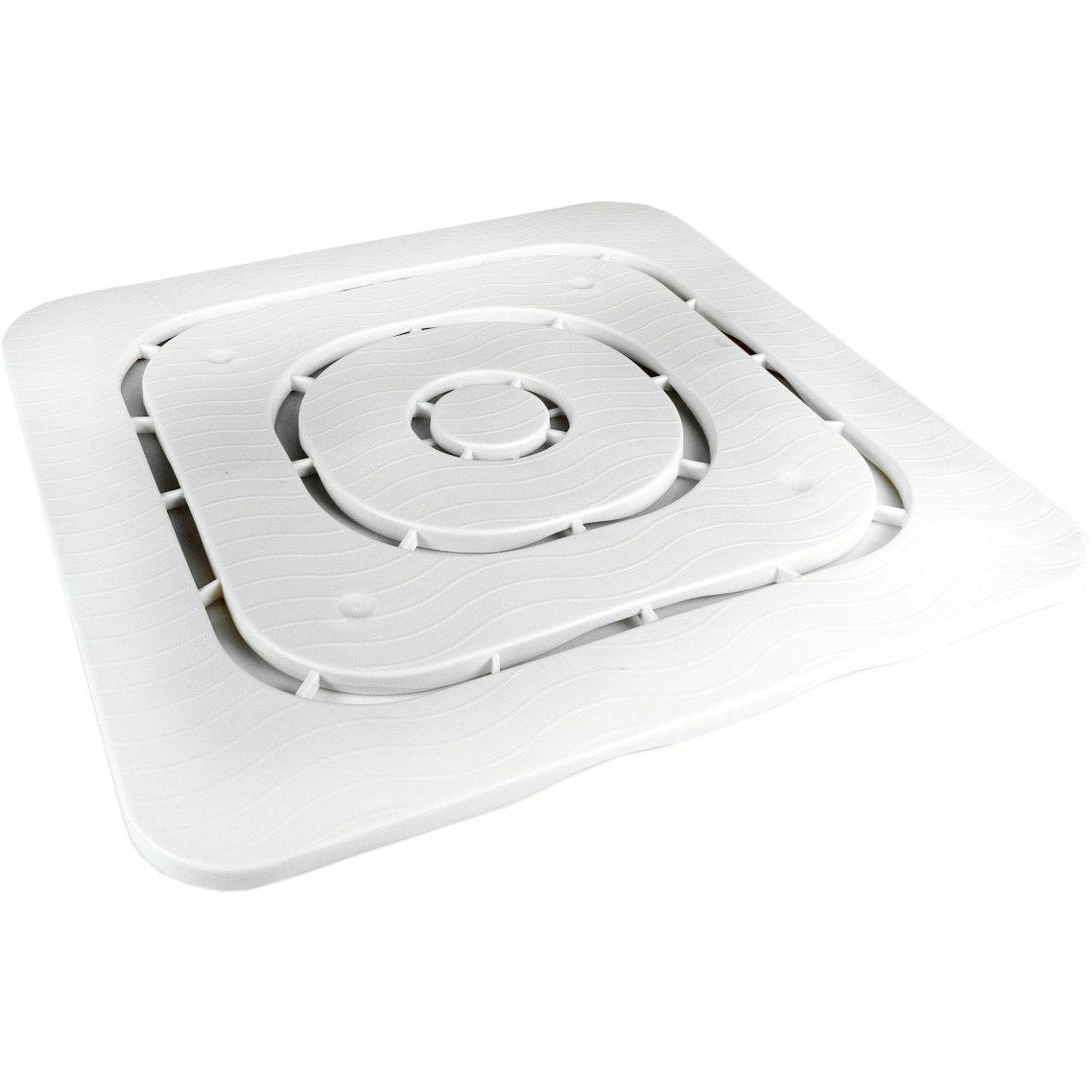 GT - Pedana Doccia Antiscivolo in plastica Bianca 59x59 cm