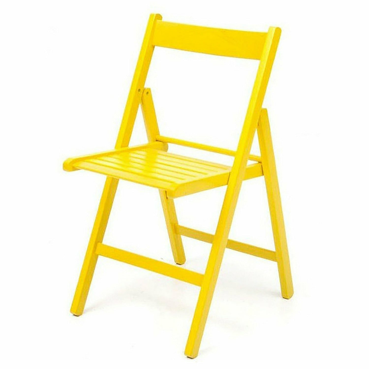 FRASM - Sedia Birreria pieghevole Gialla - h75,5x50x43 cm