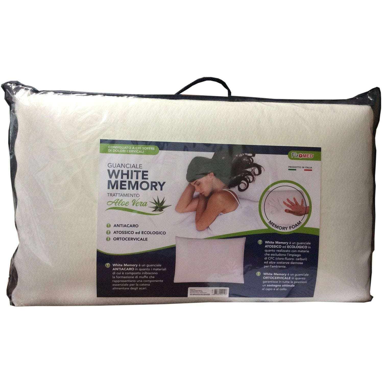 FIXOMED - Guanciale White Memory con Aloe Vera