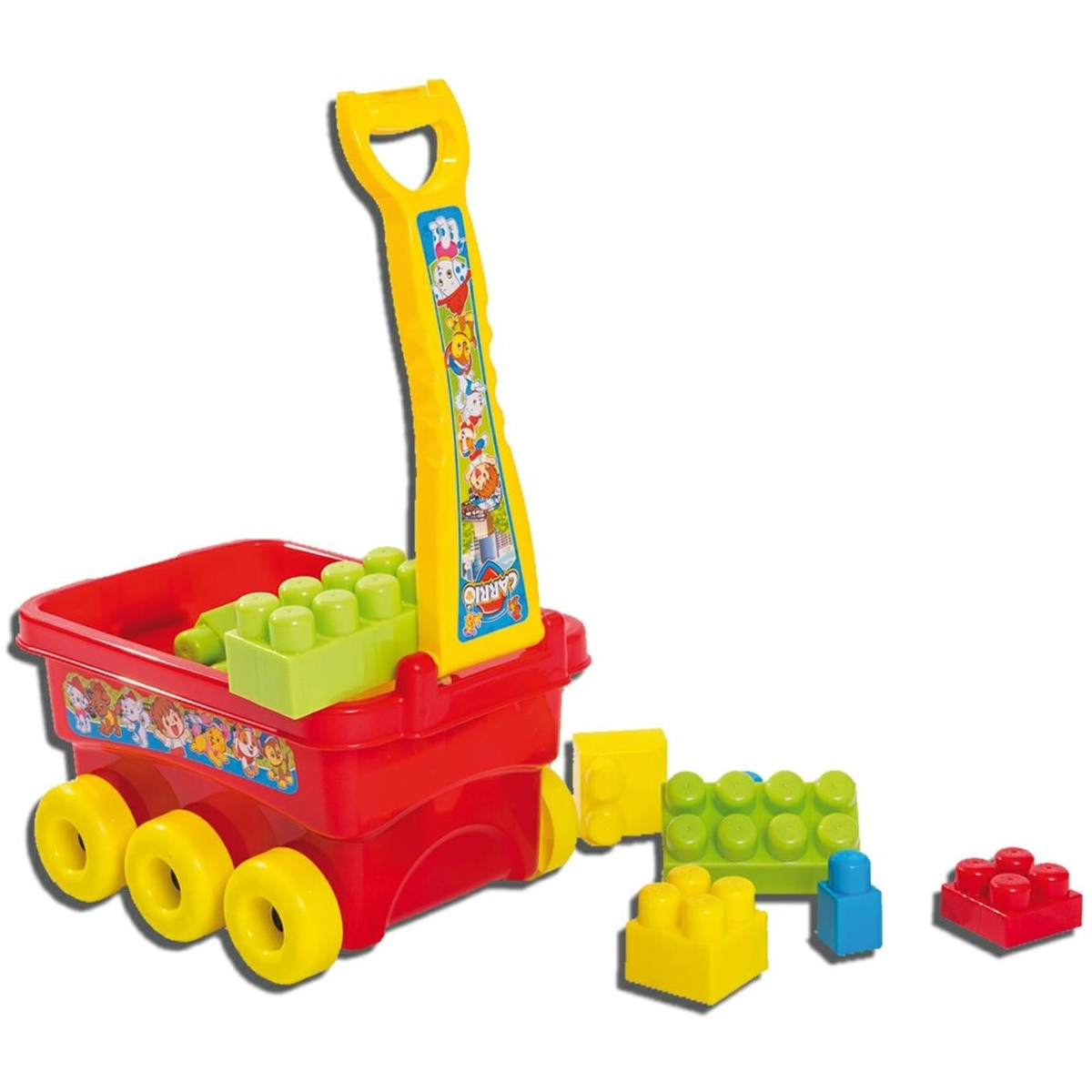 APEL PLASTIK - Carrettino sprint con costruzioni