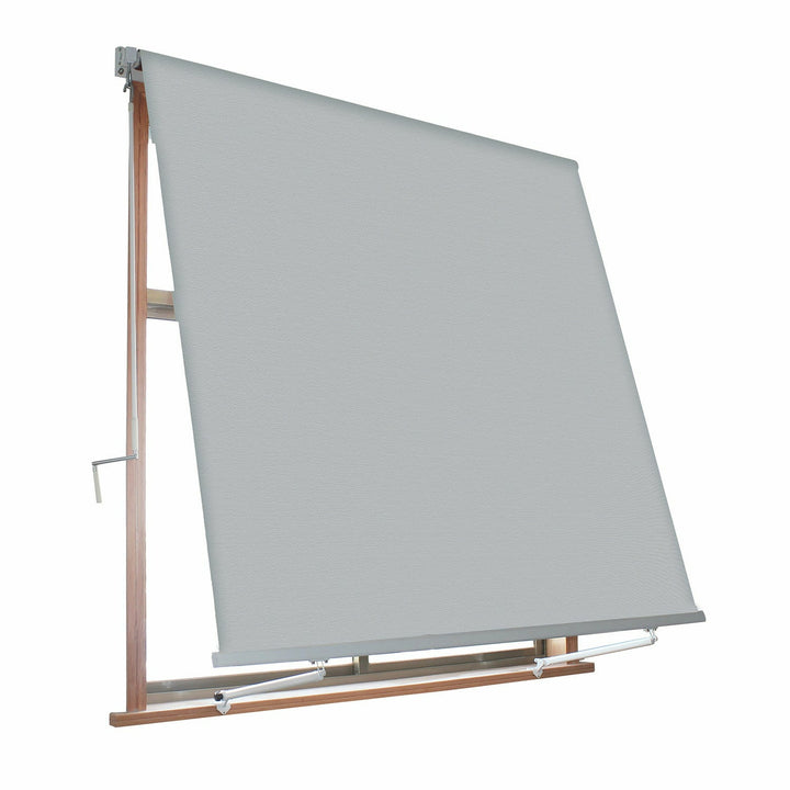 VERDELOOK - Tenda da sole Milos a caduta avvolgibile con braccetti colore grigio - h2,45x3 metri