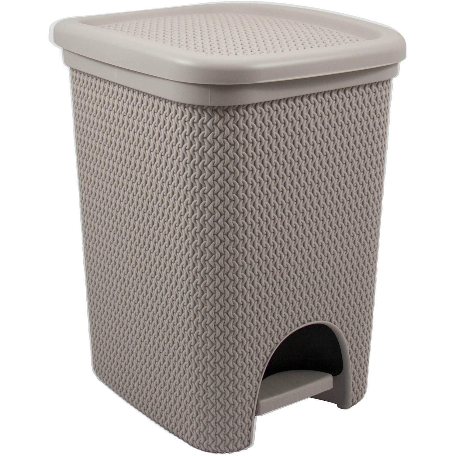 BELLI E FORTI - Pattumiera Intreccio Tortora 18 litri - h38x26,6x31,8 cm