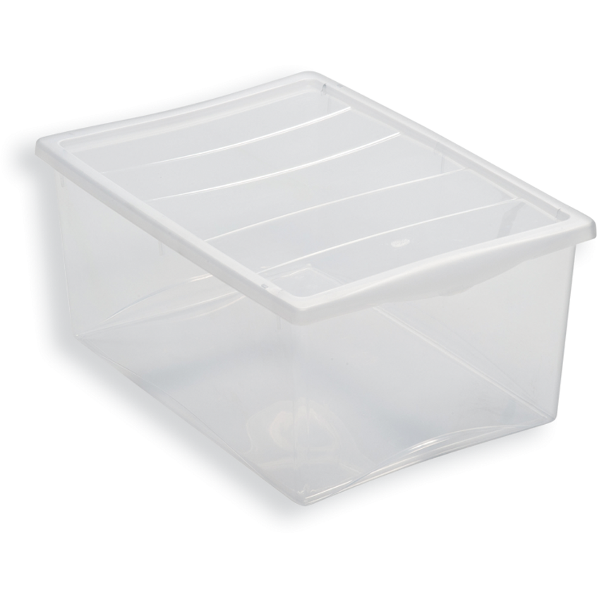 BELLI E FORTI - Contenitore in plastica trasparente Box Spring L - h25x55x39 cm