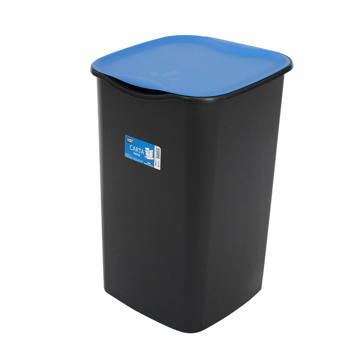 BELLI E FORTI - Pattumiera riciclo carta colore blu 50 litri - h53x37x36 cm