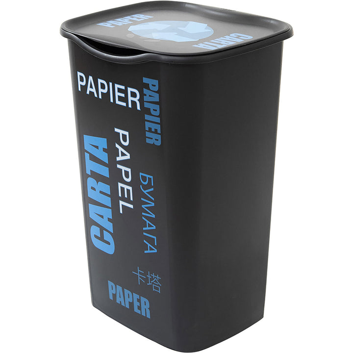 BELLI E FORTI - Pattumiera Carta Recycling 50 litri - h53,5x37,5x36 cm