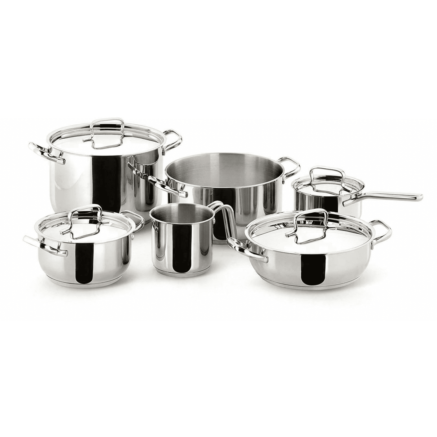 LAGOSTINA - Batteria Pentole in acciaio inox Sfiziosa 10 pezzi