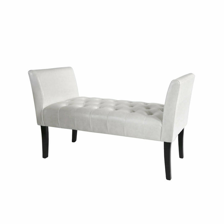 GICOS - Panca camera da letto in similpelle colore bianco - h60x111x40 –  Shop On Line Happy Casa Store